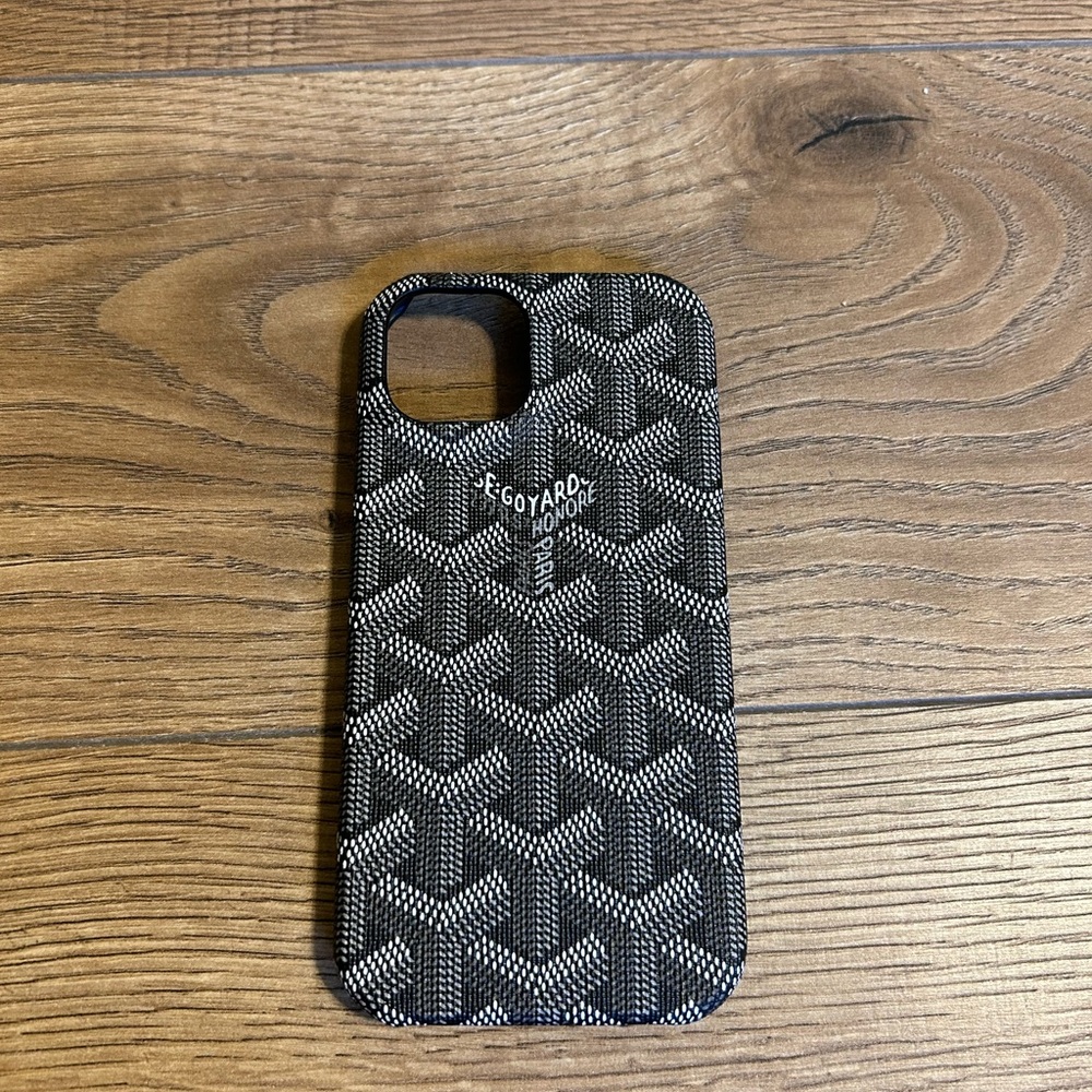 Goyard Black and Gray Phone Case